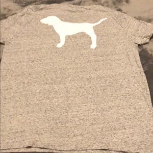 Gray PINK Dog Tee Sz L